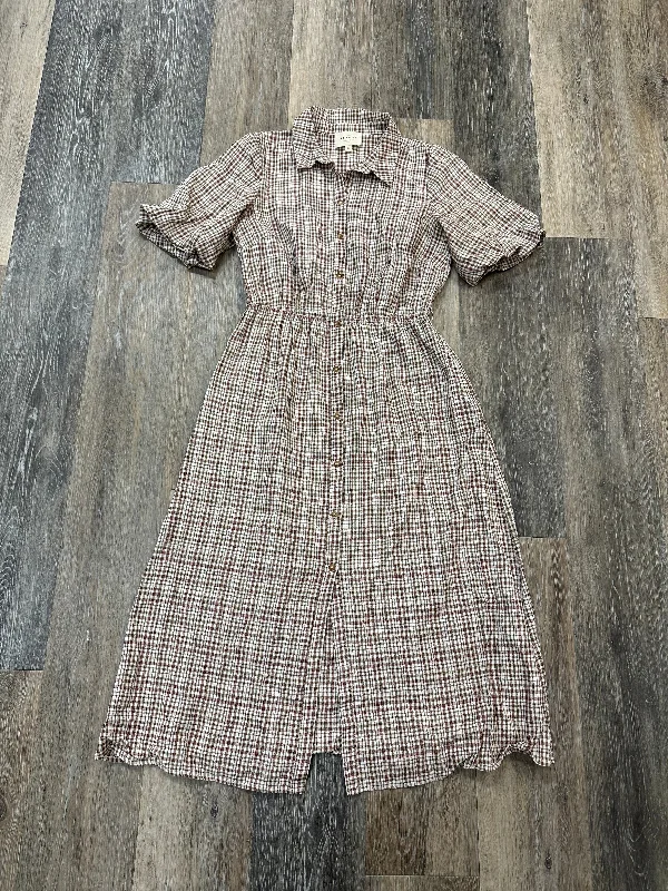 Dress Designer By Sezane In Plaid Pattern, Size: 2