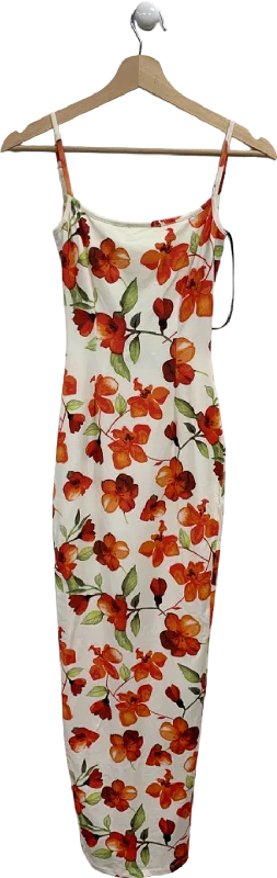 SLA The Label White Floral Capri Dress UK XXS