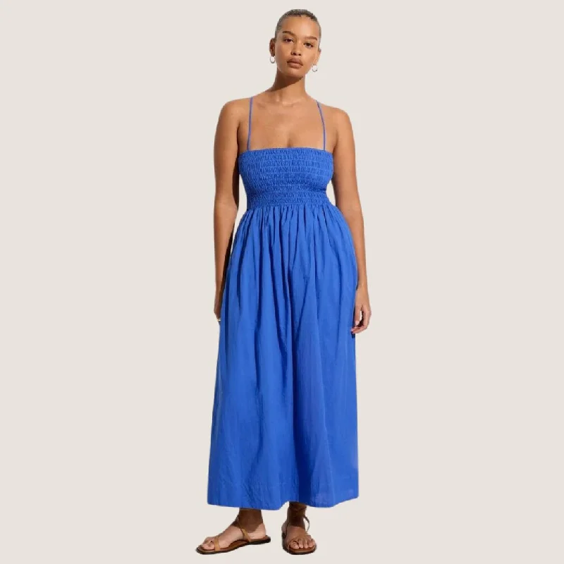 Agolde Midi Dress (Sicilian Blue)