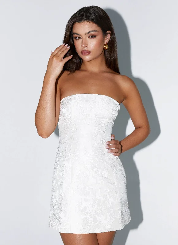 Eternity Strapless Mini Dress - Ivory