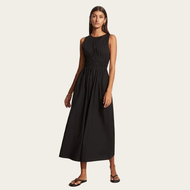 Jean Midi Dress (Black)