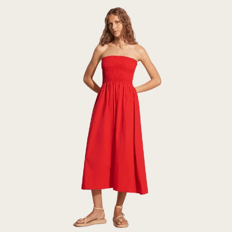 Madella Midi Dress (Cherry Tomato)