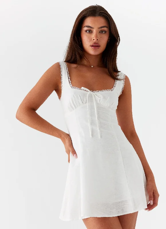 Rowena Mini Dress - White