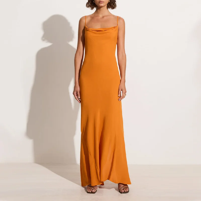 Sisudo Midi Dress (Orange)