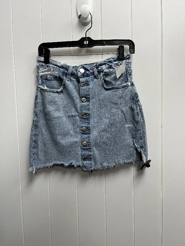 Blue Denim Skirt Mini & Short Guess, Size L