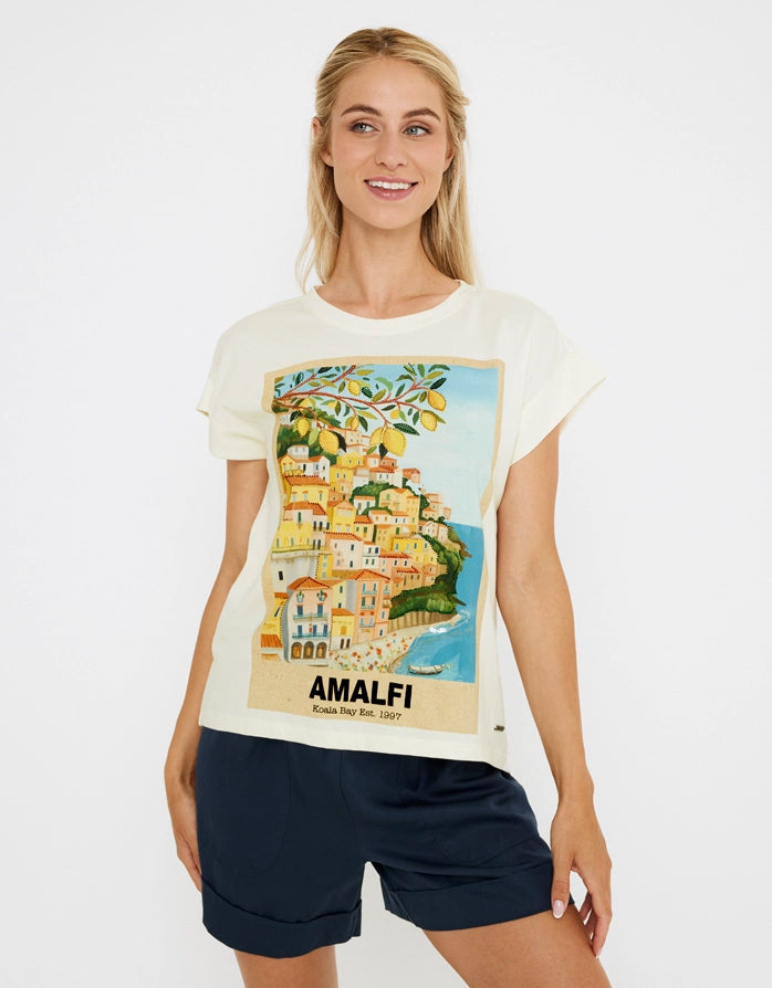 Camiseta Manga Corta Crudo - Amalfis