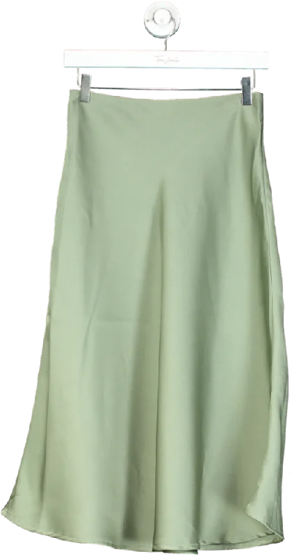 Dorothy Perkins Green Mid-Length Skirt UK S