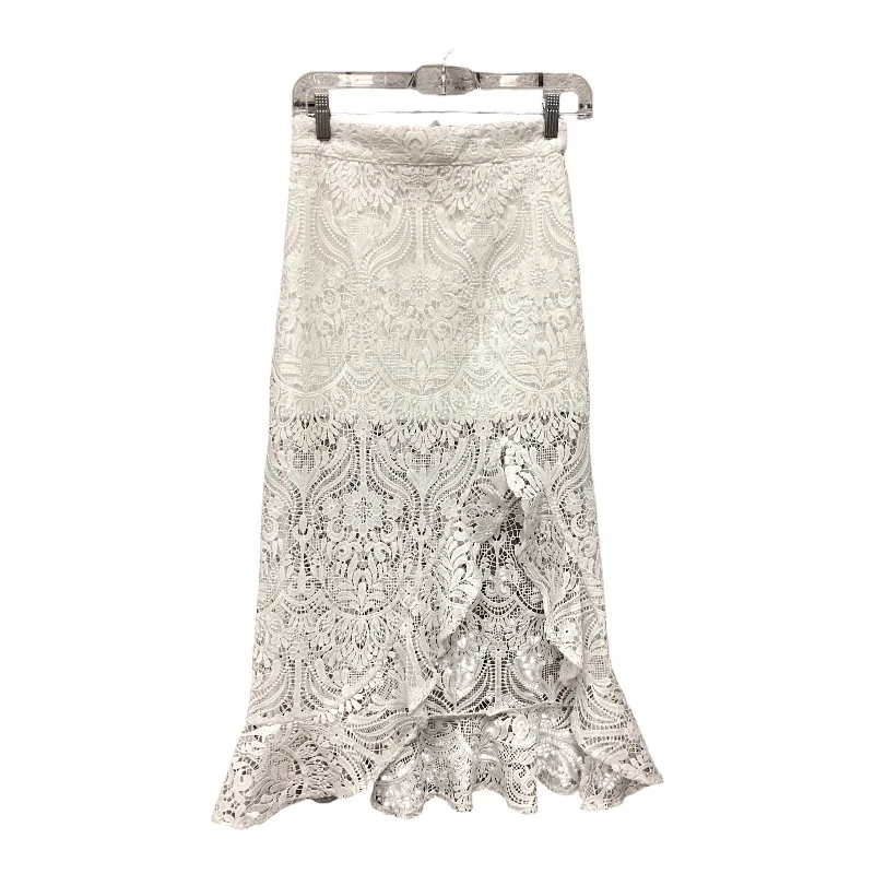 Skirt Maxi By Velvet In White, Size: S