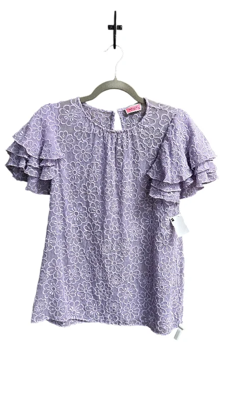 Top Short Sleeve By Kate Spade In Purple, Size: S