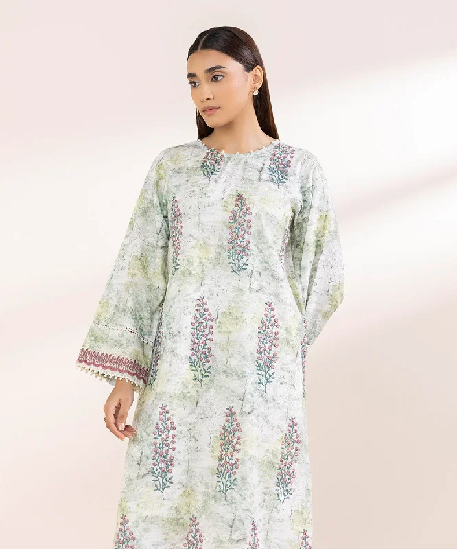 Embroidered Light Khaddar Shirt