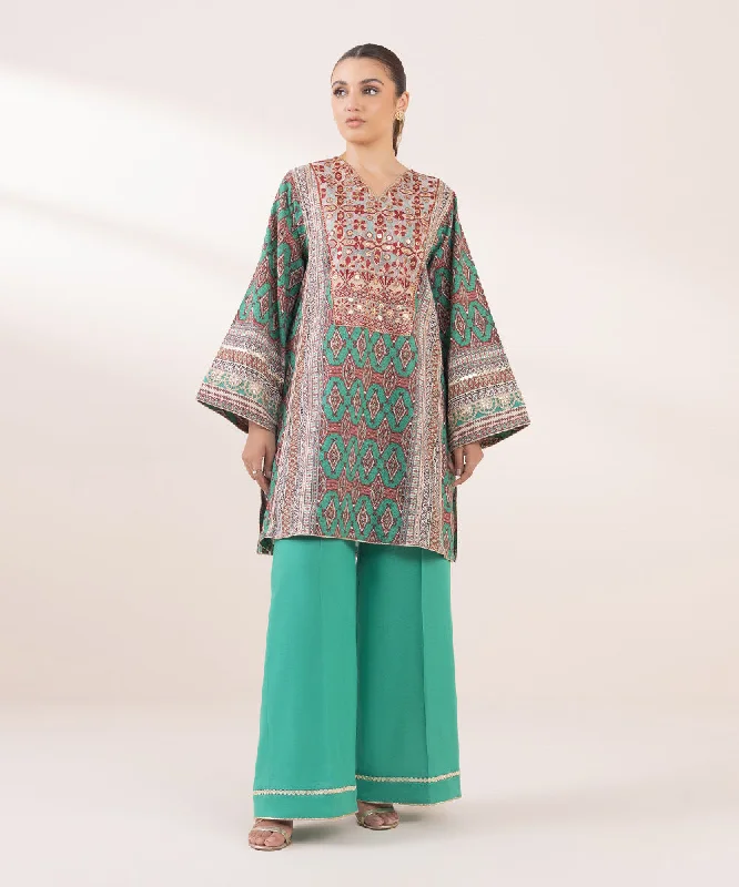 Embroidered Khaddar Shirt