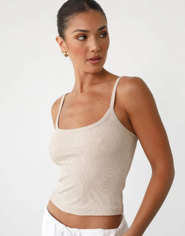 Malina Cami Top (Almond)