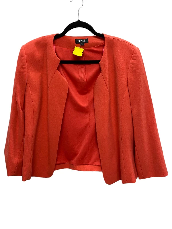 Blazer By Tahari By Arthur Levine In Orange, Size: 16