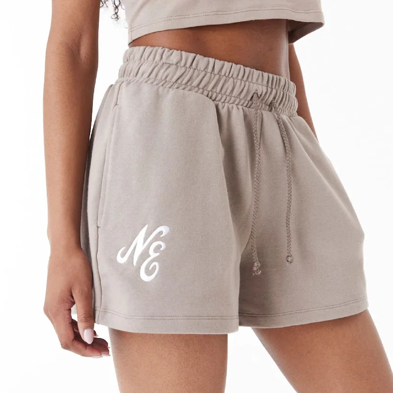 New Era Brown Womens Sweat Shorts