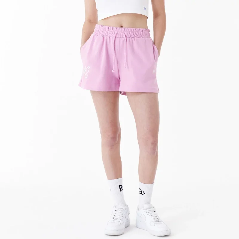 New Era Pink Womens Sweat Shorts