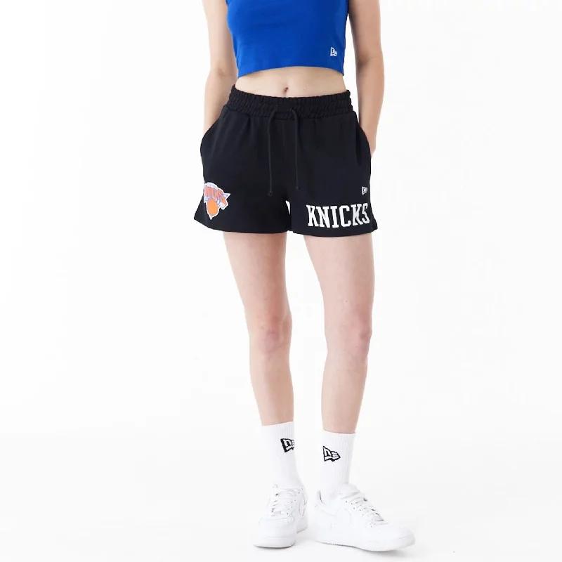 New York Knicks Womens NBA Team Logo Black Shorts