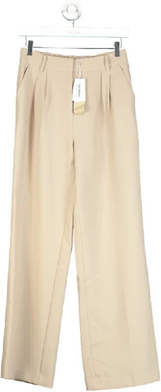 Forever New Desert Taupe Tessa Straight Leg Pant UK 8