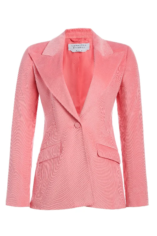 Leiva Blazer in Rosa Sea Island Cotton Corduroy