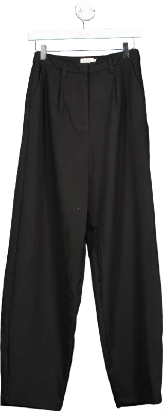 NA-KD Black Baggy Suit Pants UK 36