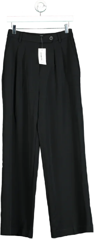 New Look Black Wide Leg Trousers UK 10