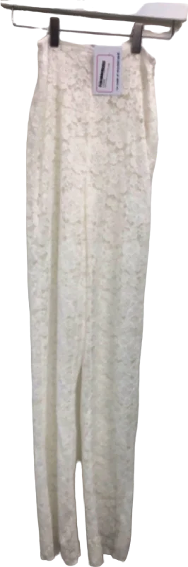 SLA The Label White Lace Trousers UK XS