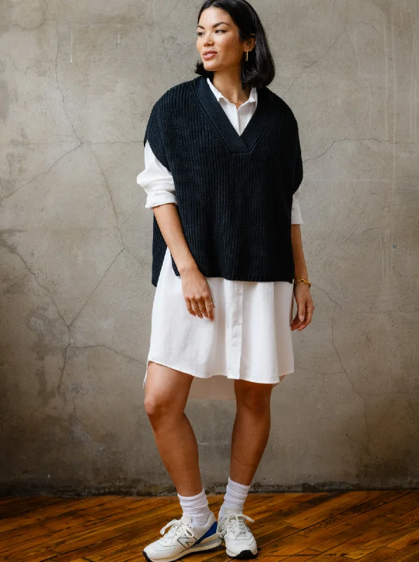 Ingrid Sweater Vest - Black